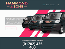 Tablet Screenshot of hammondandsons.co.uk